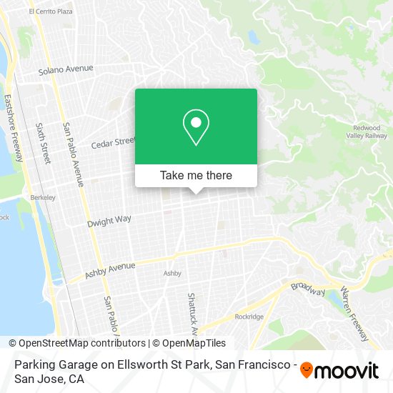Mapa de Parking Garage on Ellsworth St Park