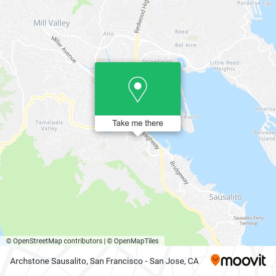 Mapa de Archstone Sausalito