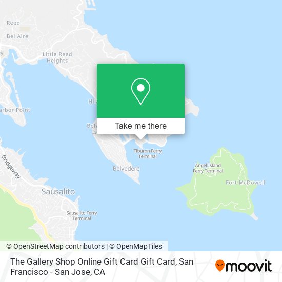 Mapa de The Gallery Shop Online Gift Card Gift Card