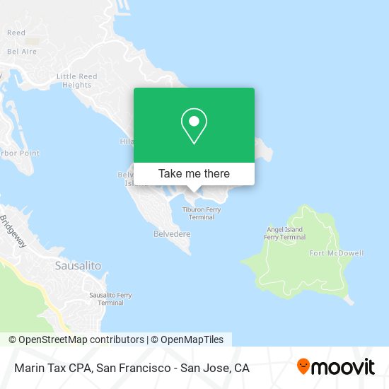 Marin Tax CPA map