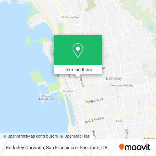 Berkeley Carwash map