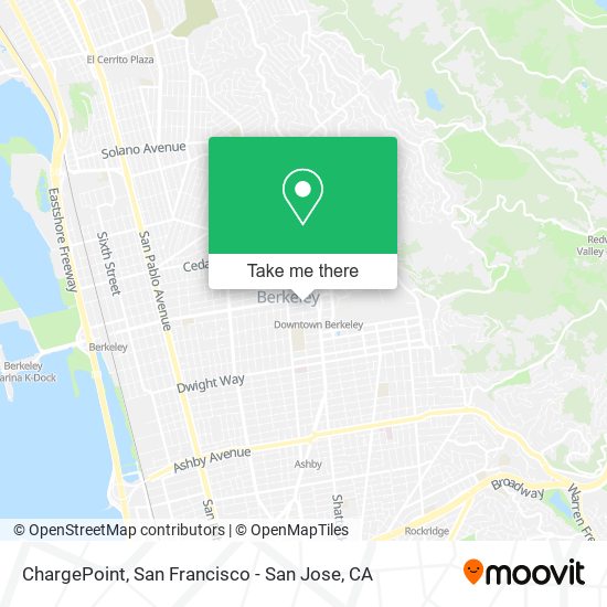 Mapa de ChargePoint