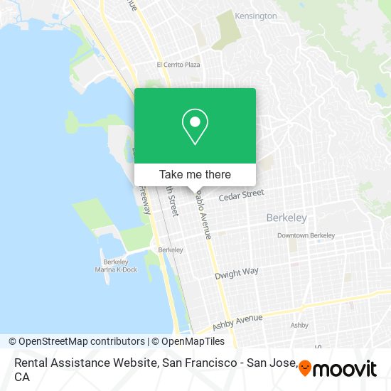 Rental Assistance Website map