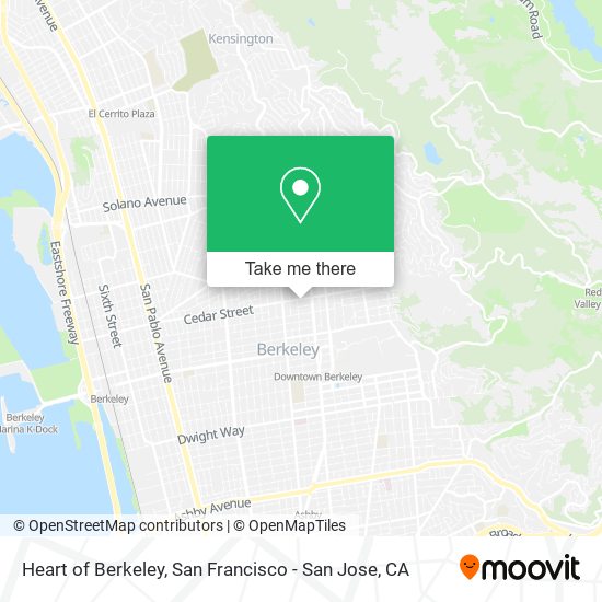 Mapa de Heart of Berkeley