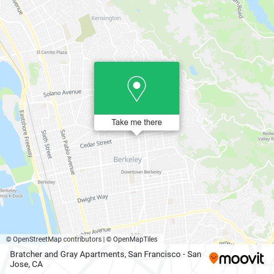 Bratcher and Gray Apartments map