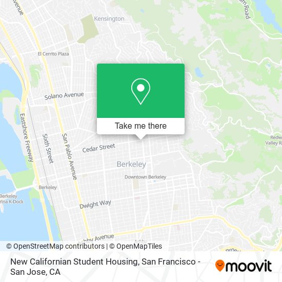 New Californian Student Housing map