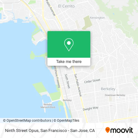 Mapa de Ninth Street Opus