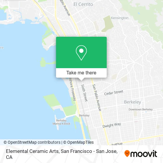 Mapa de Elemental Ceramic Arts