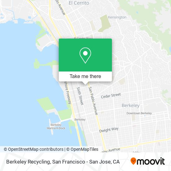 Mapa de Berkeley Recycling