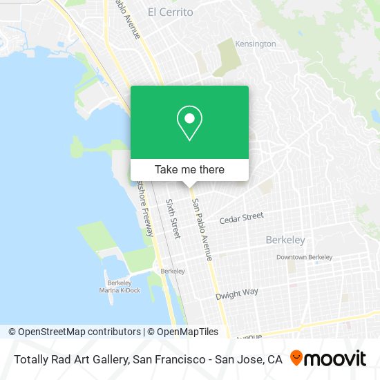 Totally Rad Art Gallery map