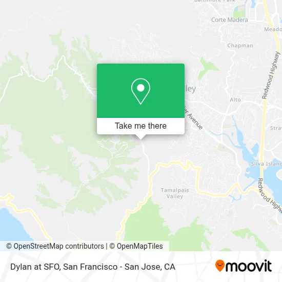 Dylan at SFO map