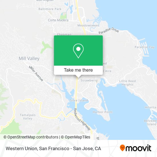 Western Union map