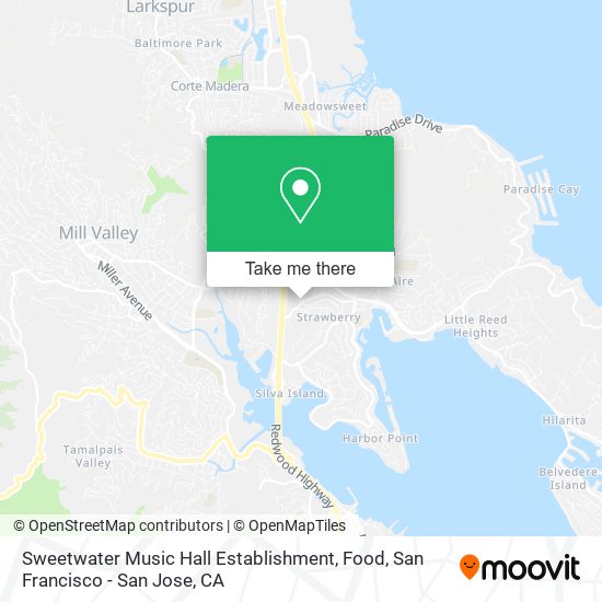 Mapa de Sweetwater Music Hall Establishment, Food