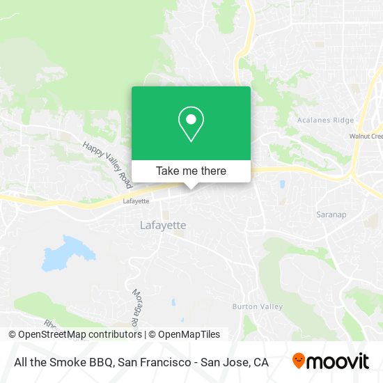 All the Smoke BBQ map