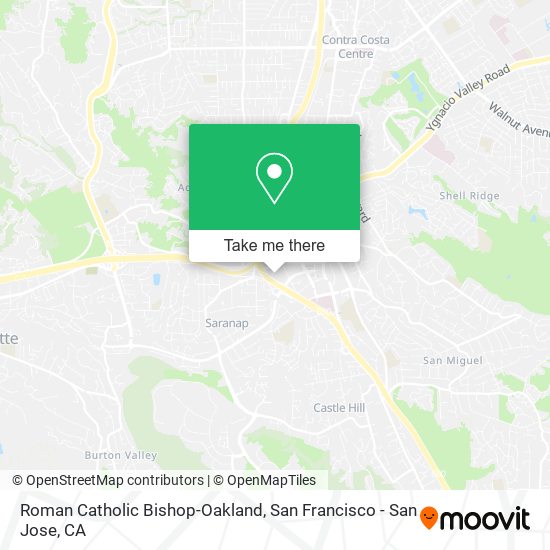 Roman Catholic Bishop-Oakland map