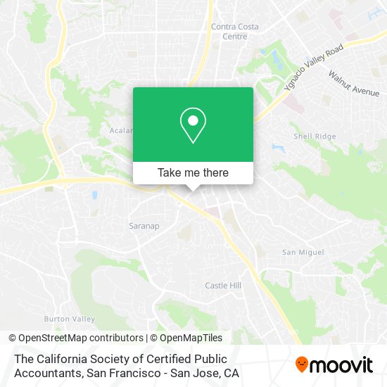 The California Society of Certified Public Accountants map