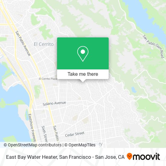 East Bay Water Heater map