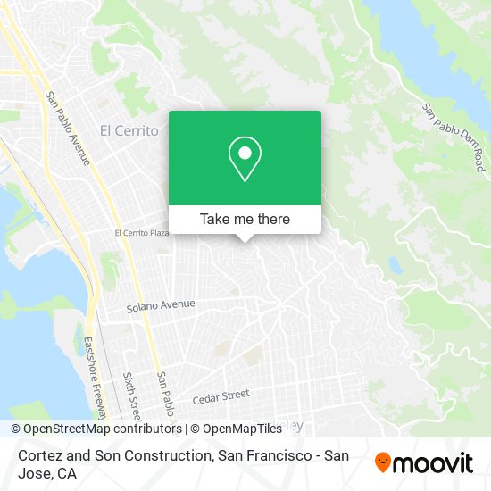 Cortez and Son Construction map