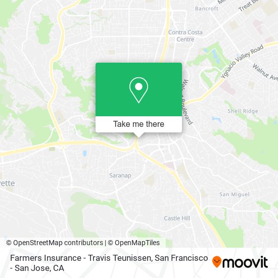 Farmers Insurance - Travis Teunissen map