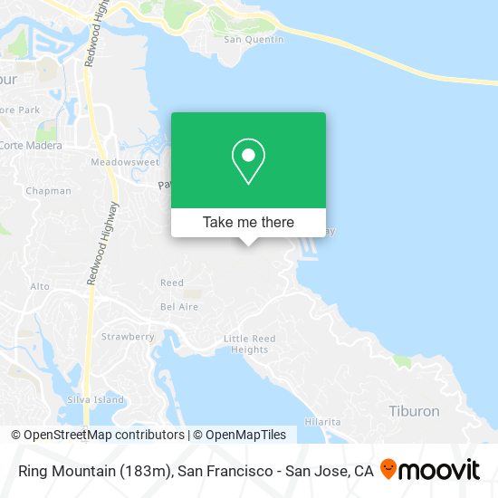 Ring Mountain (183m) map