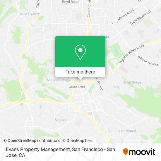 Evans Property Management map