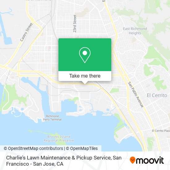 Mapa de Charlie's Lawn Maintenance & Pickup Service