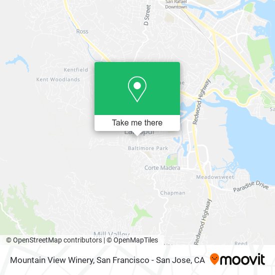 Mapa de Mountain View Winery