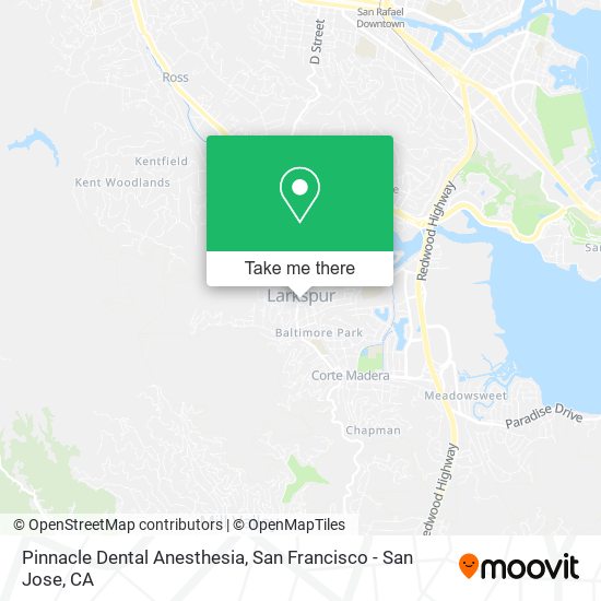 Mapa de Pinnacle Dental Anesthesia