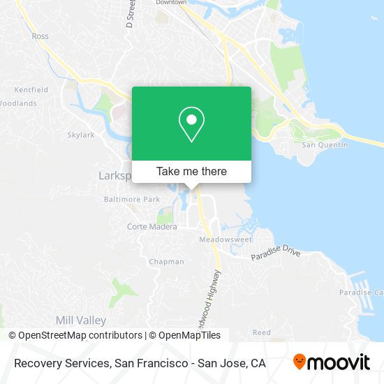 Recovery Services map