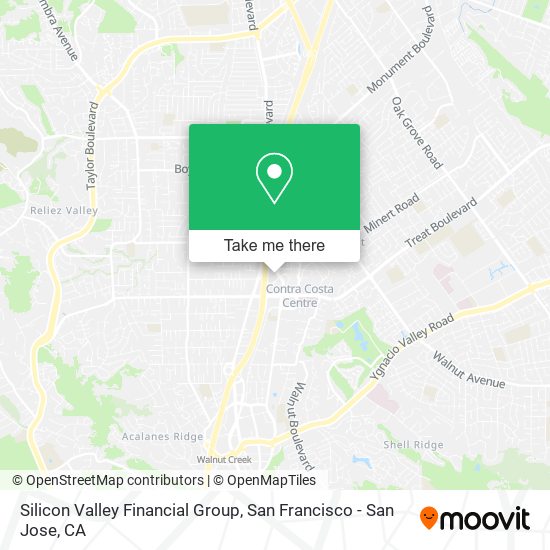 Mapa de Silicon Valley Financial Group