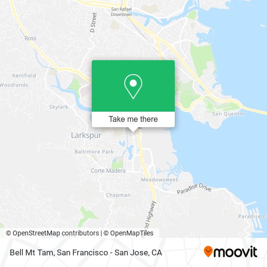 Bell Mt Tam map