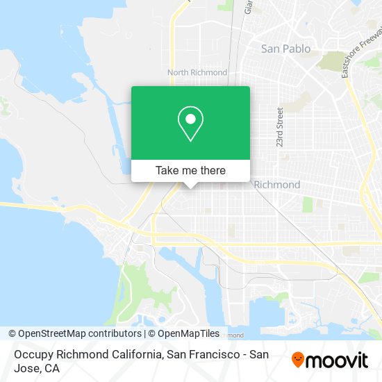 Mapa de Occupy Richmond California