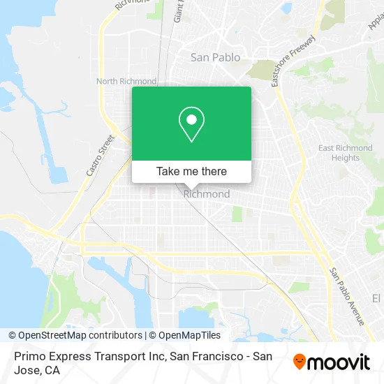 Primo Express Transport Inc map