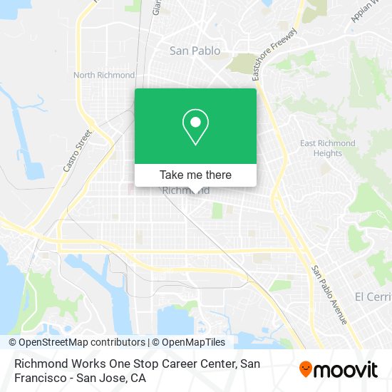 Mapa de Richmond Works One Stop Career Center
