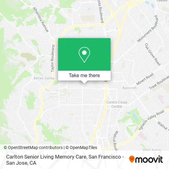 Carlton Senior Living Memory Care map