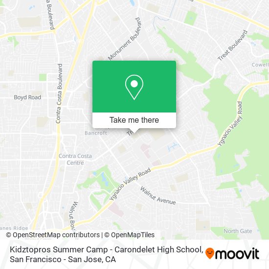 Kidztopros Summer Camp - Carondelet High School map
