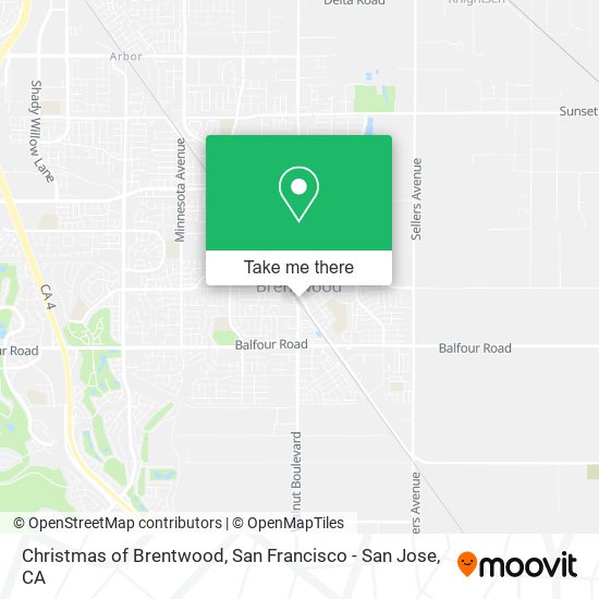 Christmas of Brentwood map