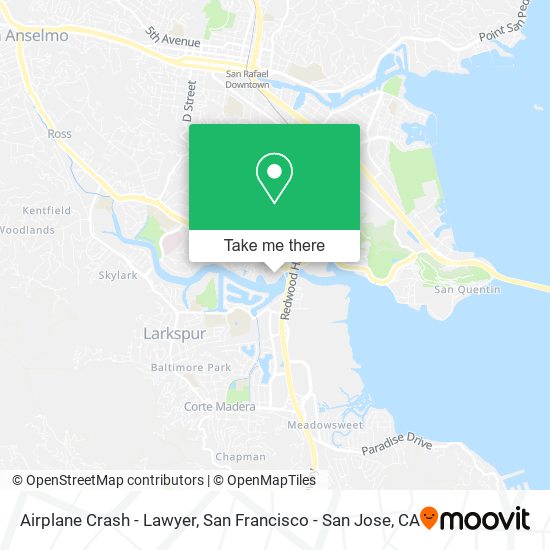 Airplane Crash - Lawyer map