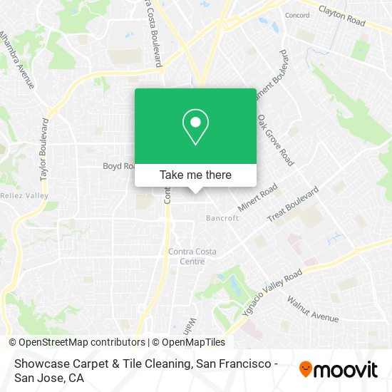 Showcase Carpet & Tile Cleaning map