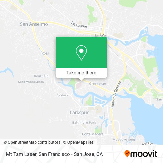 Mapa de Mt Tam Laser