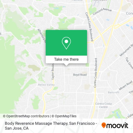 Mapa de Body Reverence Massage Therapy