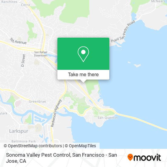 Sonoma Valley Pest Control map