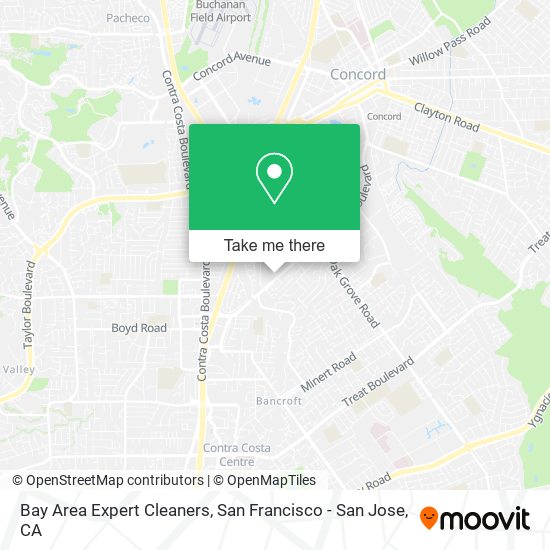 Bay Area Expert Cleaners map