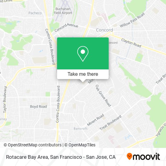 Rotacare Bay Area map