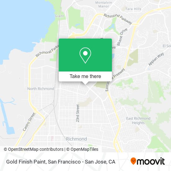 Gold Finish Paint map