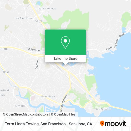 Terra Linda Towing map