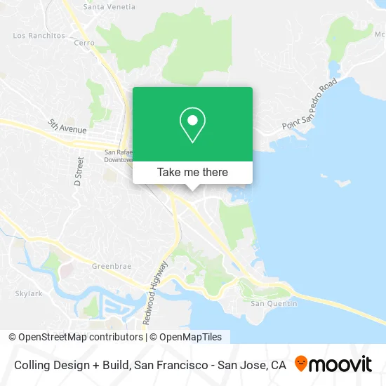 Colling Design + Build map