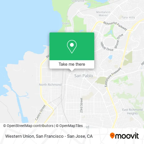 Mapa de Western Union