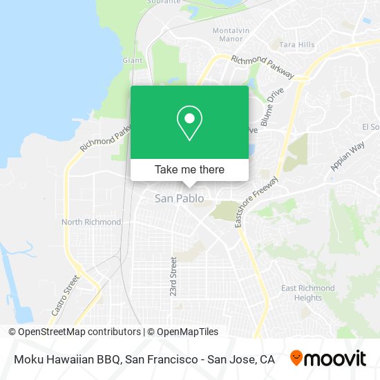 Moku Hawaiian BBQ map