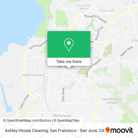 Ashley House Cleaning map